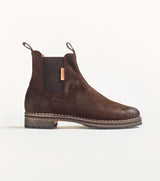 Chelsea boot T171 in suede marrone