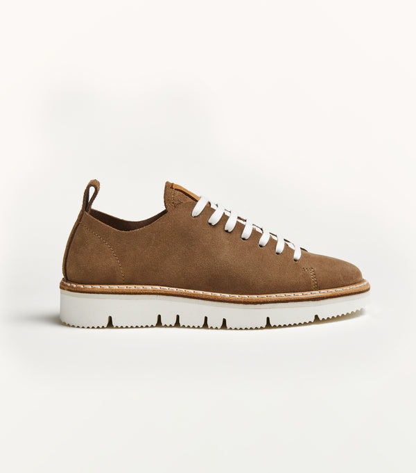 Sneaker sfoderata T090 in suede taupe - PreOrder