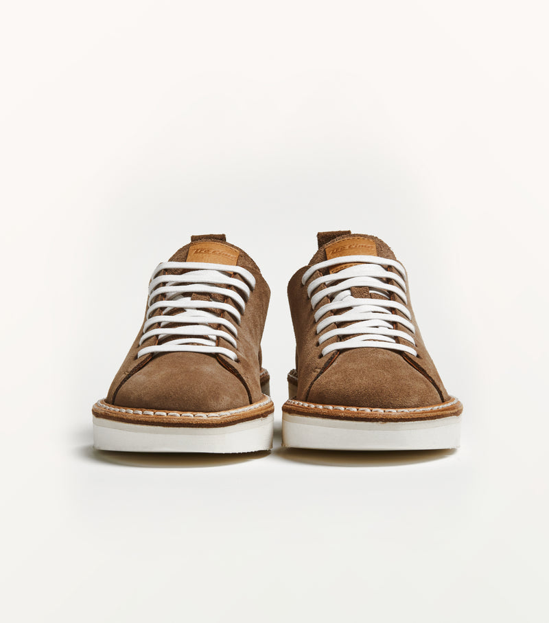 Sneaker sfoderata T090 in suede taupe - PreOrder