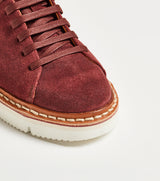 Sneaker bassa T100 in suede viola