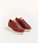 Sneaker bassa T100 in suede viola