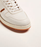 Sneaker tennis T130 in pelle bianca - PreOrder