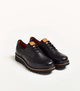 Derby T032 in pelle nera