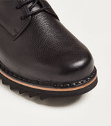 Derby T032 in pelle nera