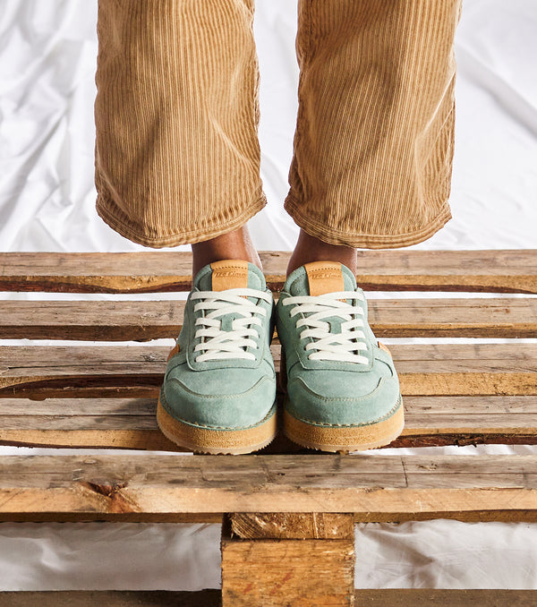 Vedana T130 in suede verde acqua