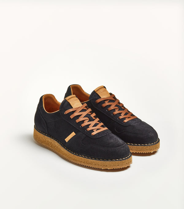 Sneaker tennis T130 in suede blu - PreOrder
