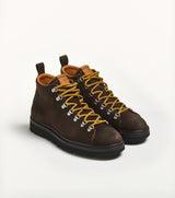 Sneaker alta T115 in suede testa di moro