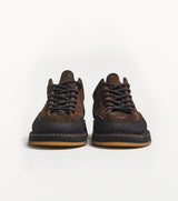 Sneaker fasciata T150 in suede testa di moro - PreOrder