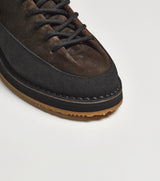 Sneaker fasciata T150 in suede testa di moro - PreOrder