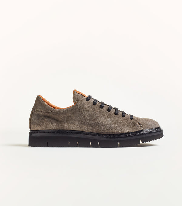 Sneaker bassa T100 in suede grigio - PreOrder