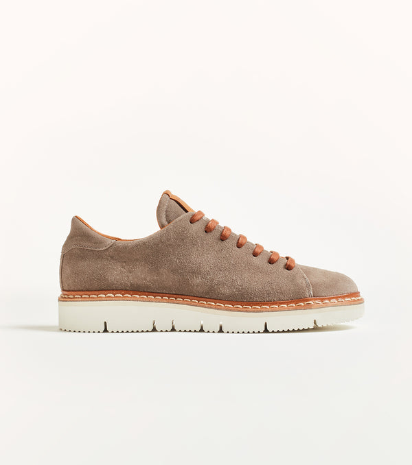 Sneaker bassa T100 in suede grigio - PreOrder