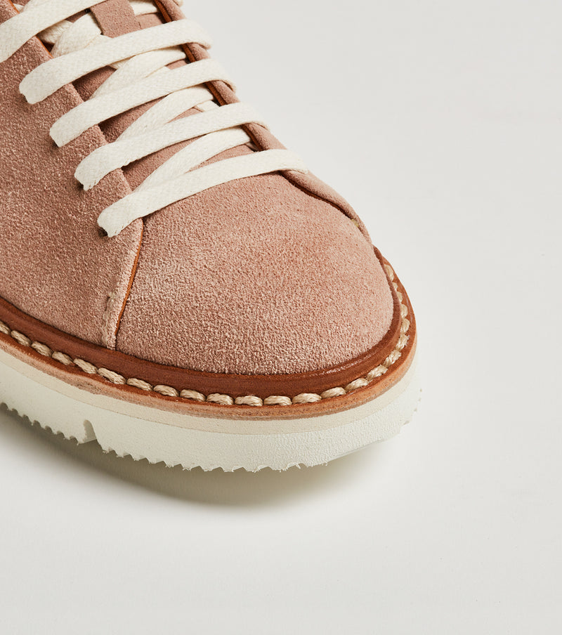 Sneaker bassa T100 in suede cipria - PreOrder