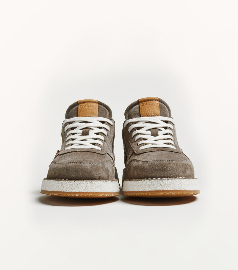 Sneaker tennis T130 in suede grigio