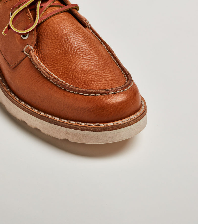 Mocassino barca T440 in pelle cuoio