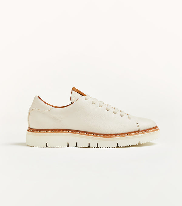 Sneaker bassa T100 in pelle bianca - PreOrder
