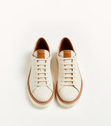 Sneaker bassa T100 in pelle bianca - PreOrder