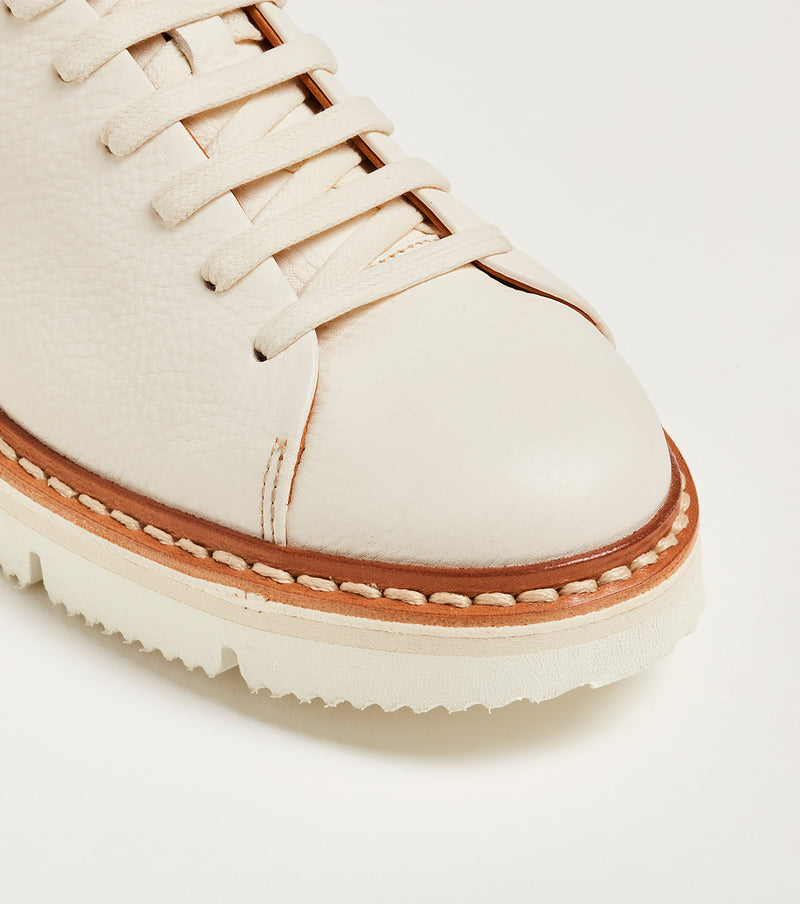 Sneaker bassa T100 in pelle bianca - PreOrder